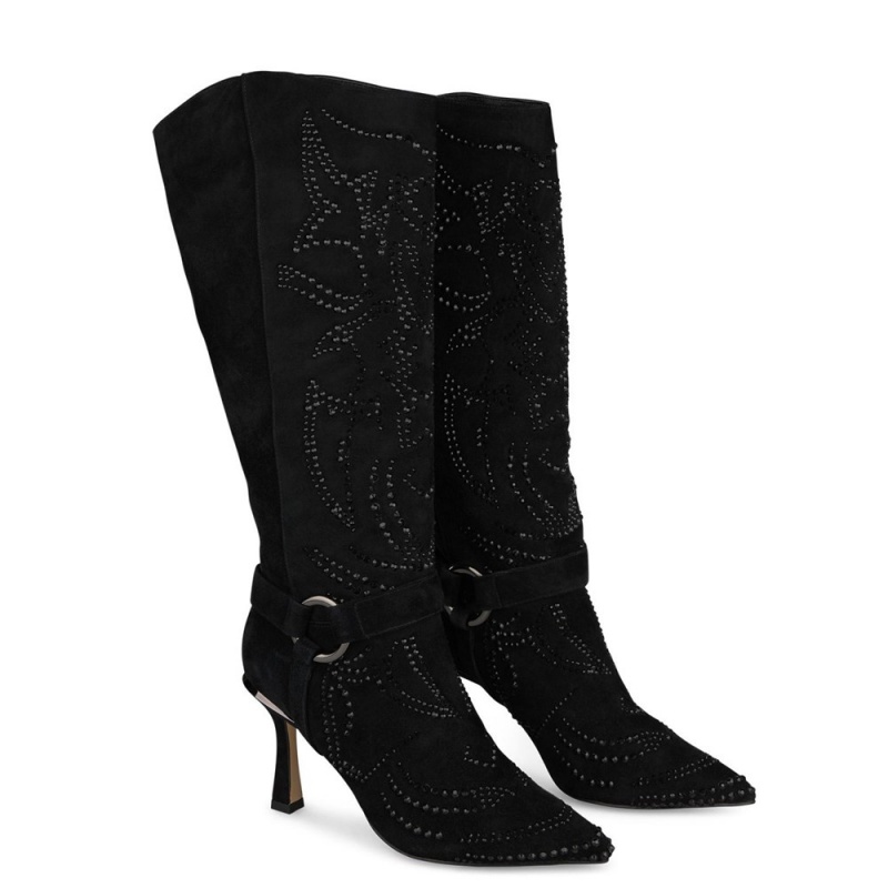 Bottes à Talons Alma En Pena Thin Bleu Femme | OHS-99570855